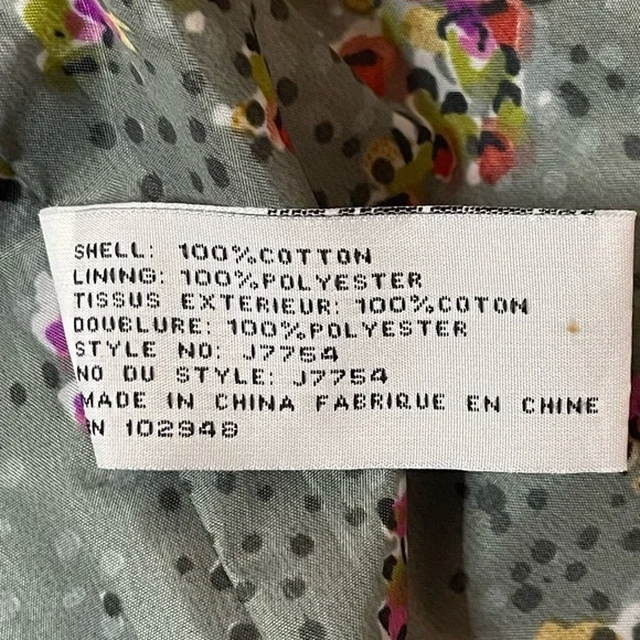 COPY - Anthropologie Tulle 100% cotton pea coat blue jacket large - Picture 5 of 7